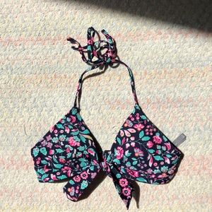 Aerie floral bikini top